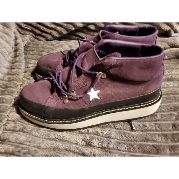 CONVERSE Mountain Club Purple Platform Shoes Womens 9 - Picture 1 of 12